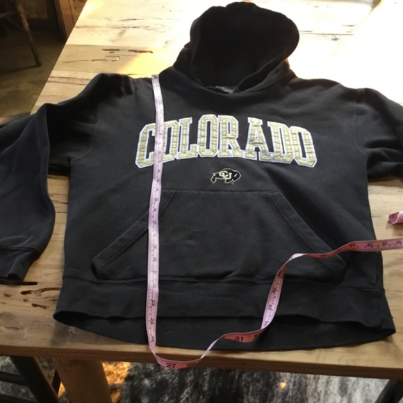 CU Buffs Black and Gold Hoodie, S Boulder CO Colorado University sweatshirt - Picture 7 of 13